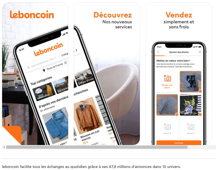 Le bon coin app on apple's App market