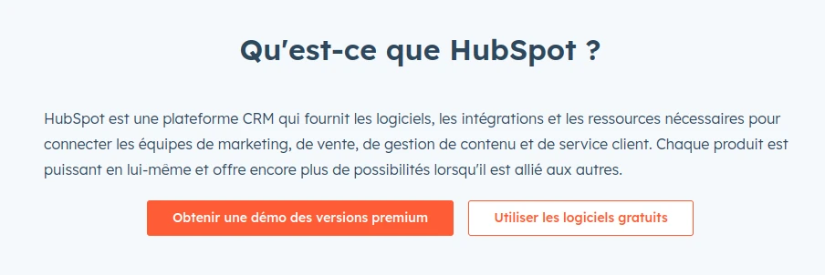 Hubspot - client type - call to action