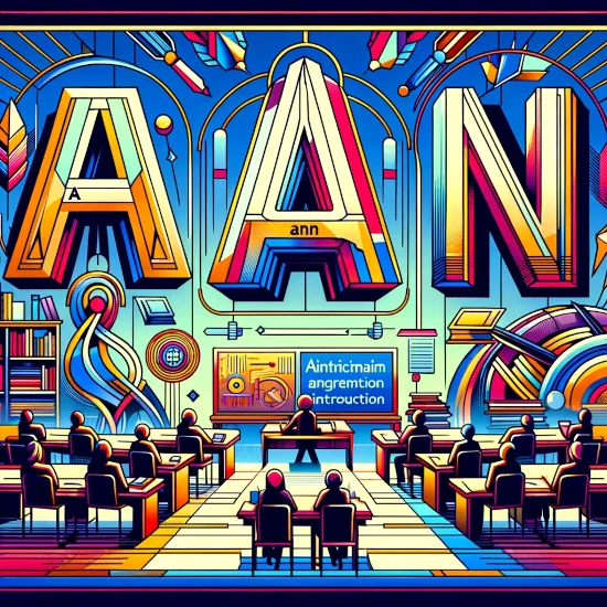 English grammar articles ('a', 'an', 'the') in the art deco style, focusing on education and language